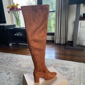 Coconuts by Matisse NEW over the knee faux suede heels boots in its box, 8.5